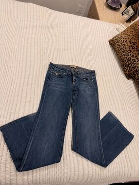 PAIGE Dark Blue Flare Jeans